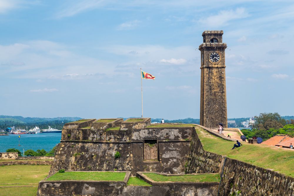 Galle Fort ramparts on Sri Lanka's south coast